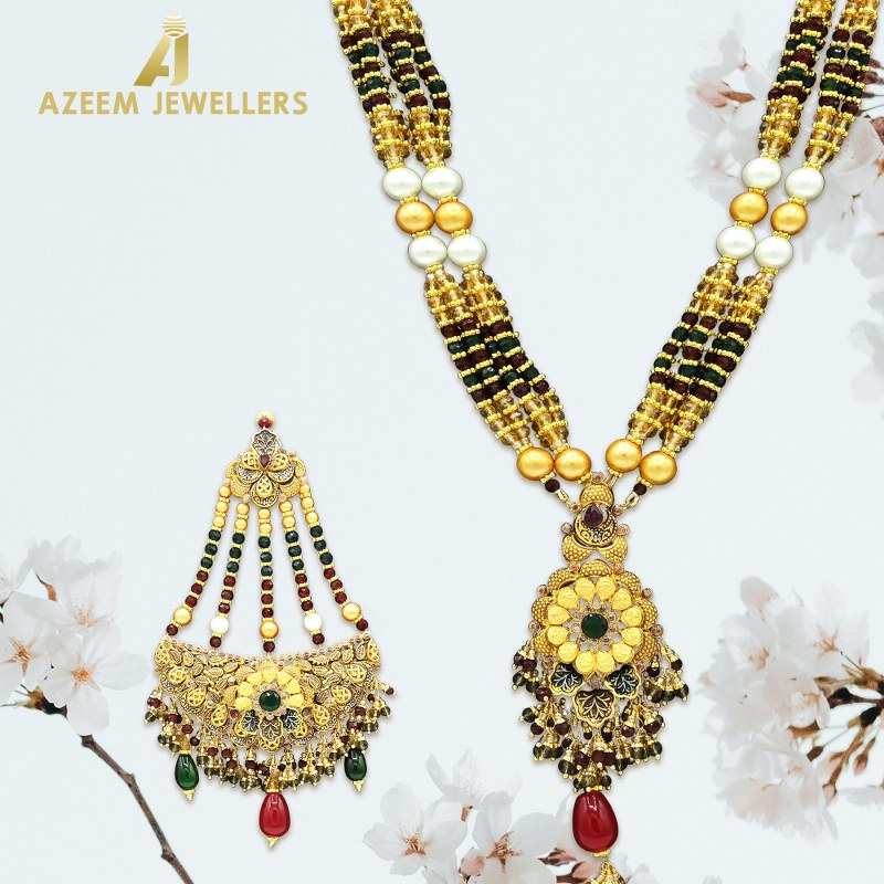 Gold Mala Design for Couple in Lahore Pakistan